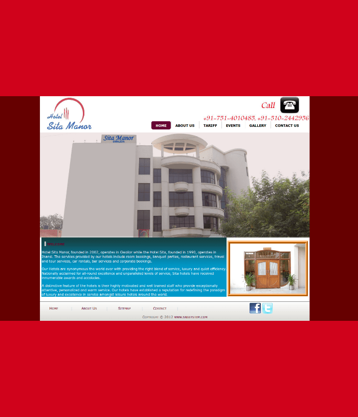 Hotel Sitamanor Portfolio